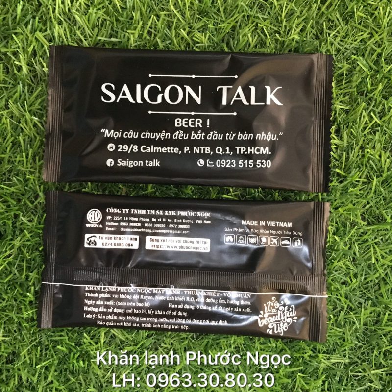 khăn lạnh; khăn ướt; bao đũa; muỗng; nĩa; tăm tre; hóa đơn; cồn thạch
