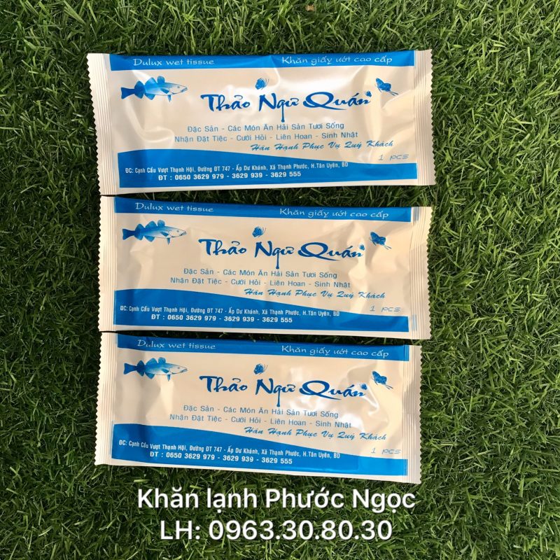 khăn lạnh; khăn ướt; bao đũa; muỗng; nĩa; tăm tre; hóa đơn; cồn thạch