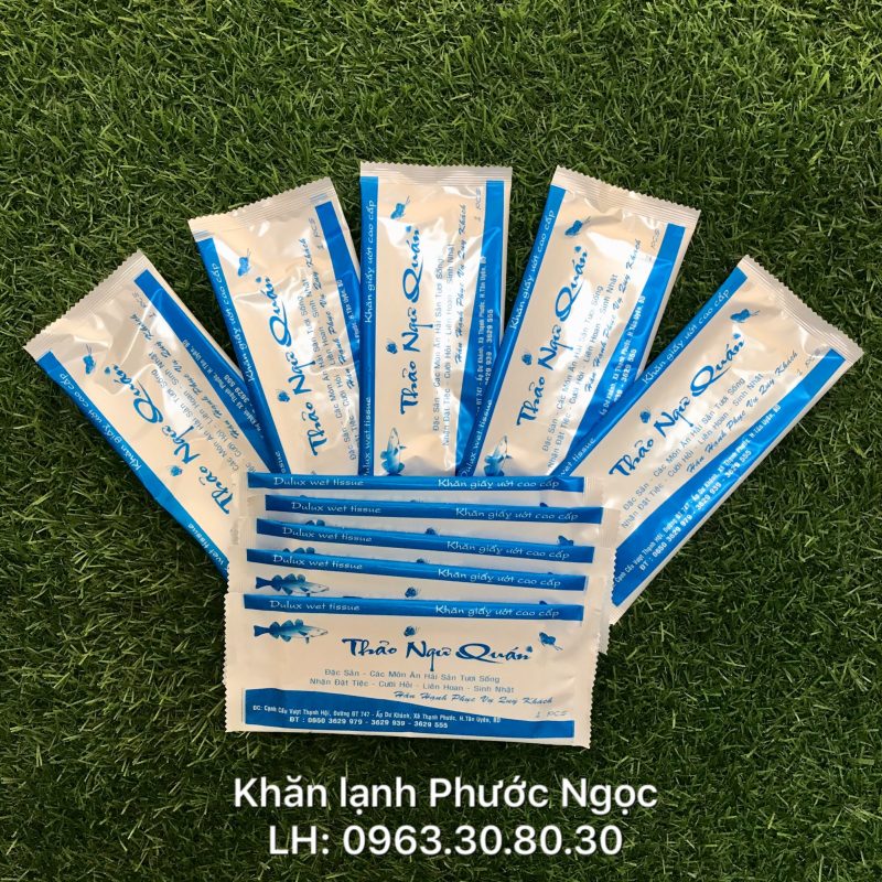 khăn lạnh; khăn ướt; bao đũa; muỗng; nĩa; tăm tre; hóa đơn; cồn thạch