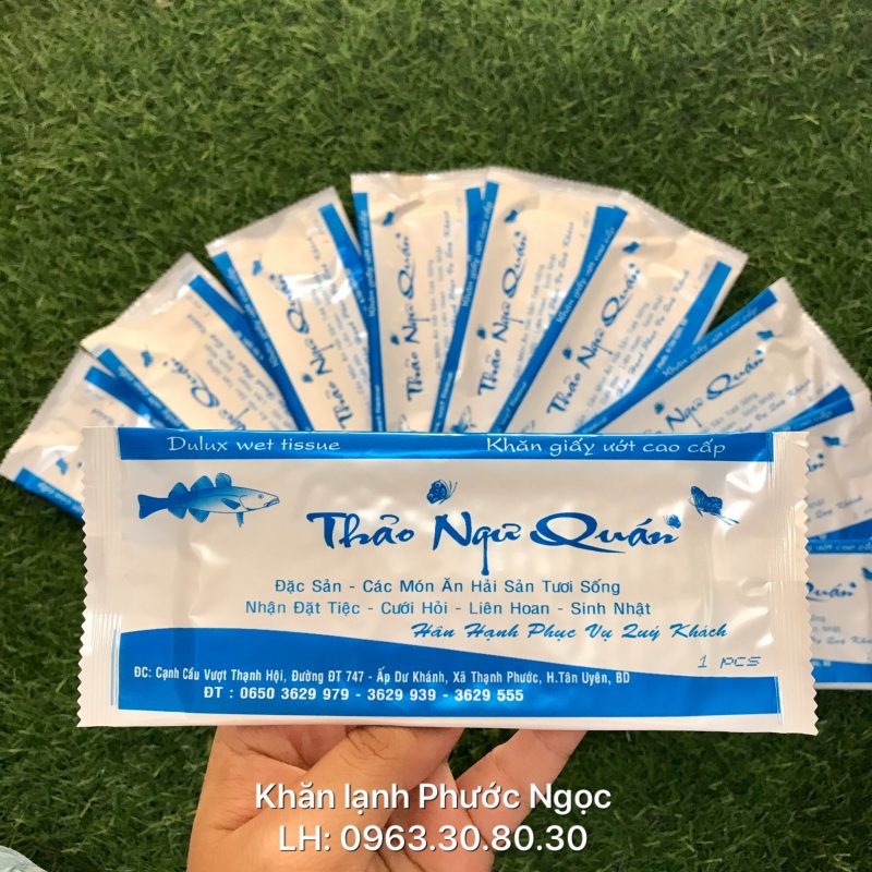 khăn lạnh; khăn ướt; bao đũa; muỗng; nĩa; tăm tre; hóa đơn; cồn thạch