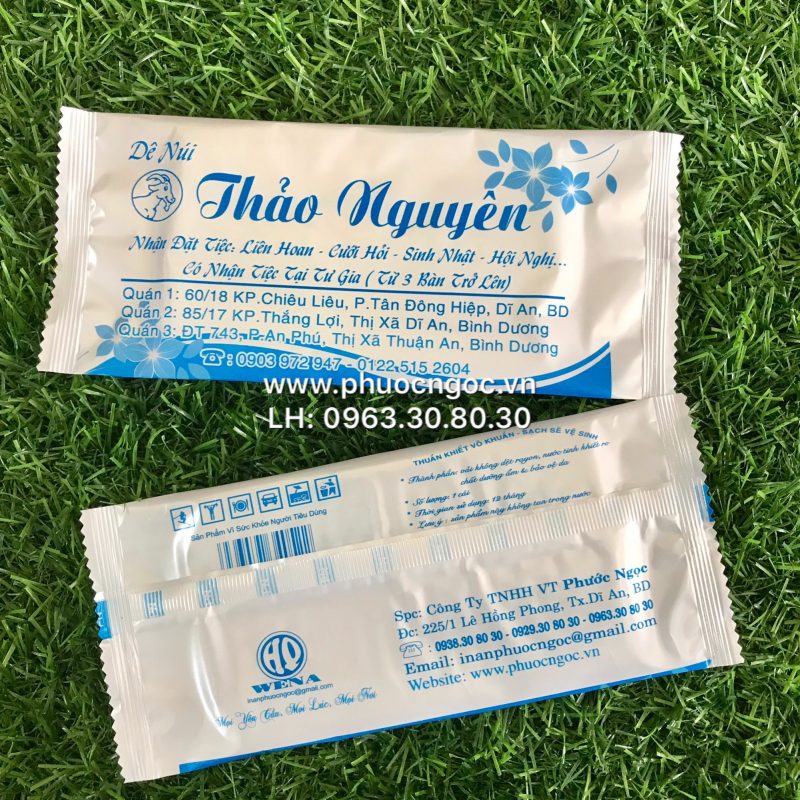 khăn lạnh; khăn ướt; bao đũa; muỗng; nĩa; tăm tre; hóa đơn; cồn thạch