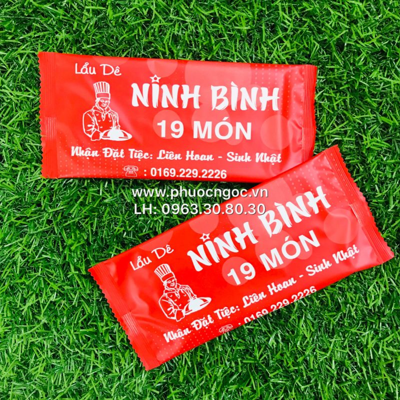khăn lạnh; khăn ướt; bao đũa; muỗng; nĩa; tăm tre; hóa đơn; cồn thạch
