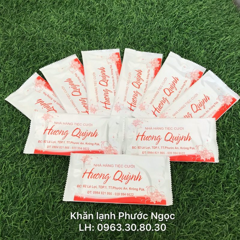 khăn lạnh; khăn ướt; bao đũa; muỗng; nĩa; tăm tre; hóa đơn; cồn thạch