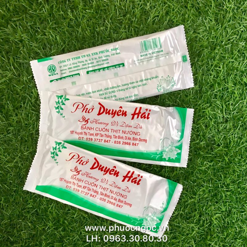 khăn lạnh; khăn ướt; bao đũa; muỗng; nĩa; tăm tre; hóa đơn; cồn thạch