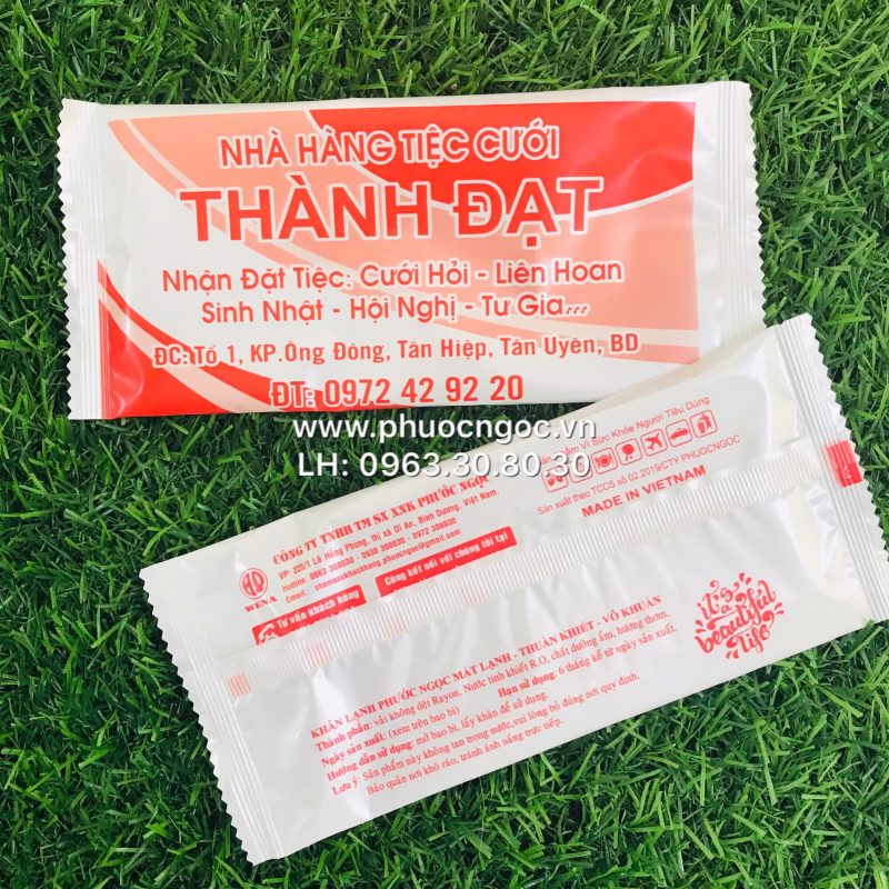 khăn lạnh; khăn ướt; bao đũa; muỗng; nĩa; tăm tre; hóa đơn; cồn thạch