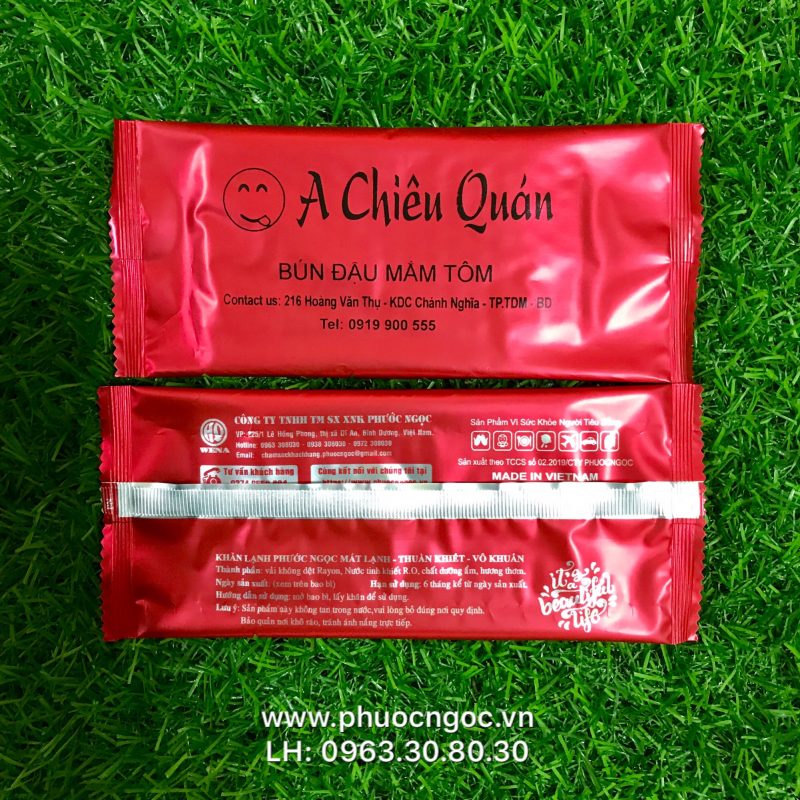 khăn lạnh; khăn ướt; bao đũa; muỗng; nĩa; tăm tre; hóa đơn; cồn thạch