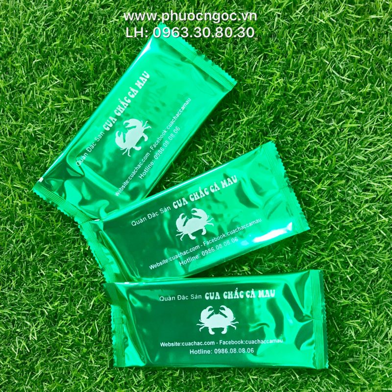 khăn lạnh; khăn ướt; bao đũa; muỗng; nĩa; tăm tre; hóa đơn; cồn thạch