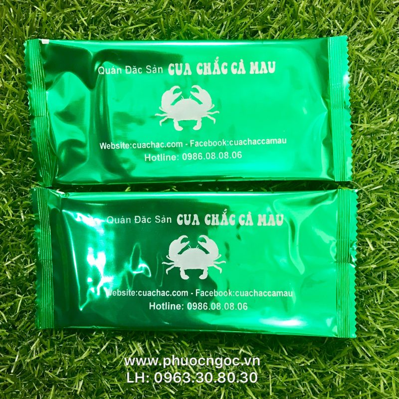 khăn lạnh; khăn ướt; bao đũa; muỗng; nĩa; tăm tre; hóa đơn; cồn thạch