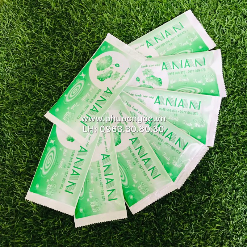 khăn lạnh; khăn ướt; bao đũa; muỗng; nĩa; tăm tre; hóa đơn; cồn thạch