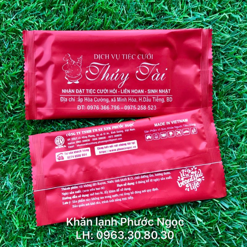 khăn lạnh; khăn ướt; bao đũa; muỗng; nĩa; tăm tre; hóa đơn; cồn thạch