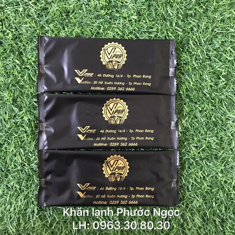 khăn lạnh; khăn ướt; bao đũa; muỗng; nĩa; tăm tre; hóa đơn; cồn thạch
