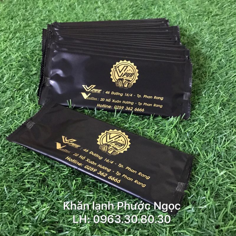khăn lạnh; khăn ướt; bao đũa; muỗng; nĩa; tăm tre; hóa đơn; cồn thạch