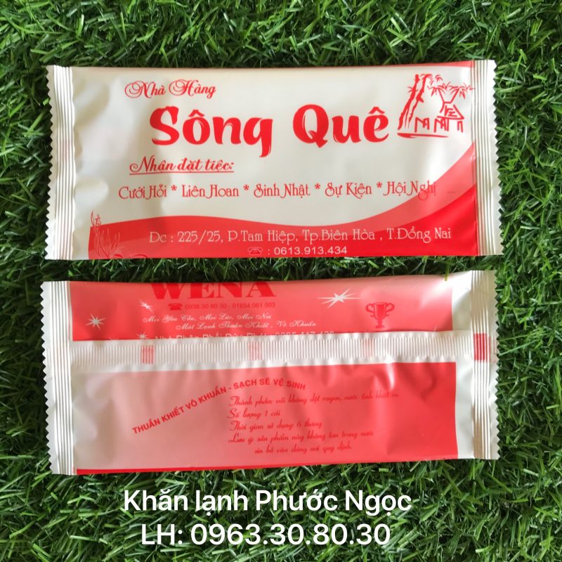 khăn lạnh; khăn ướt; bao đũa; muỗng; nĩa; tăm tre; hóa đơn; cồn thạch